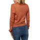 O’Neill Womens Wrap it Up Long Sleeve Wrap Sweater, Rustcopper/XL