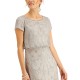  Womens Embellished Blouson Gown, Gray/4