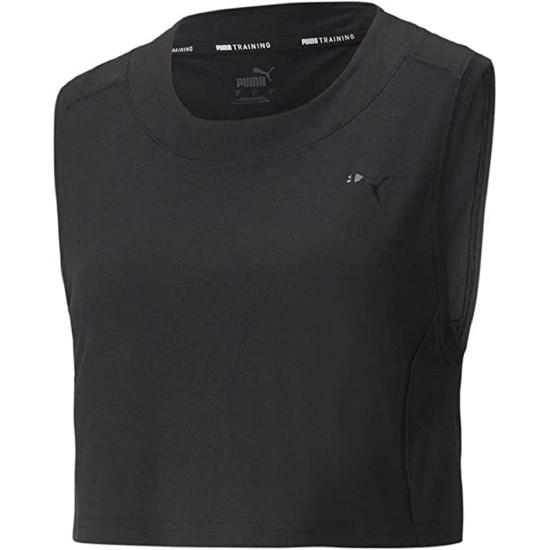  Women’s Train Logo Muscle Crop T-Shirt, Black/XL