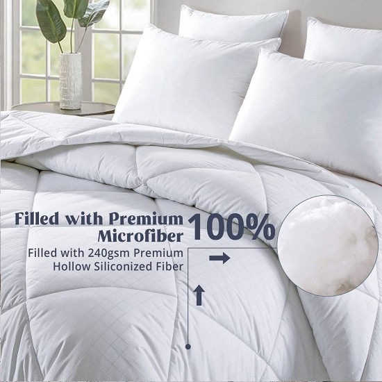  Down Alternative Comforter Duvet Insert, White, Twin