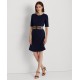  Belted Fit And Flare Dress, XLarge