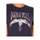  Juniors’ Bells Cotton Graphic-Print T-Shirt, Washed Black/XL