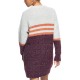  Milky Cloud Long Sleeve Sweater Dress, Wine, Large (US 11)