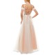  Women’s Off-The-Shoulder Ball Gown Dress, Ivory, 1