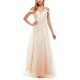  Women’s Off-The-Shoulder Ball Gown Dress, Ivory, 1
