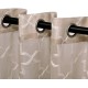  Semi-Sheer Quatrefoil Printed Curtain Panels, Set of 2, 52″ x 96″, Sand