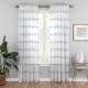  Elements Kyoto 52″ x 84″ Striped Semi-Sheer Curtain Panel