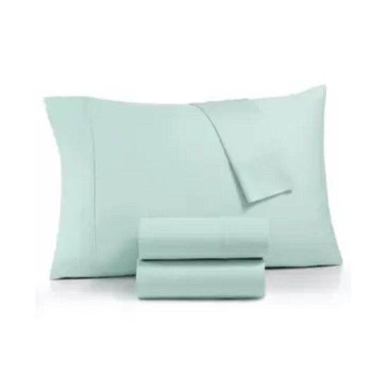  Optimal Performance Stay Fit Cotton Blend 625 Thread Count 4 Pc. Sheet Sets, Seafoam, Queen