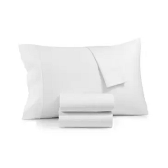  Optimal Performance Stay Fit Cotton Blend 625 Thread Count 4 Pc. Sheet Sets, White, Queen