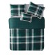  Curtis Plaid Reversible 3 Piece Comforter Sets, Green, King