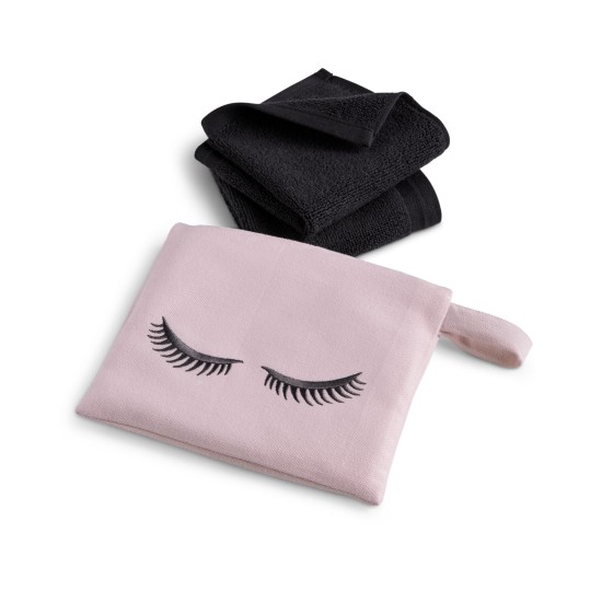  Make Up Lash Towel Gift Set, Pink, 2 Piece