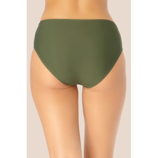  Solid Hipster Bikini Bottoms, XX-Large, Green