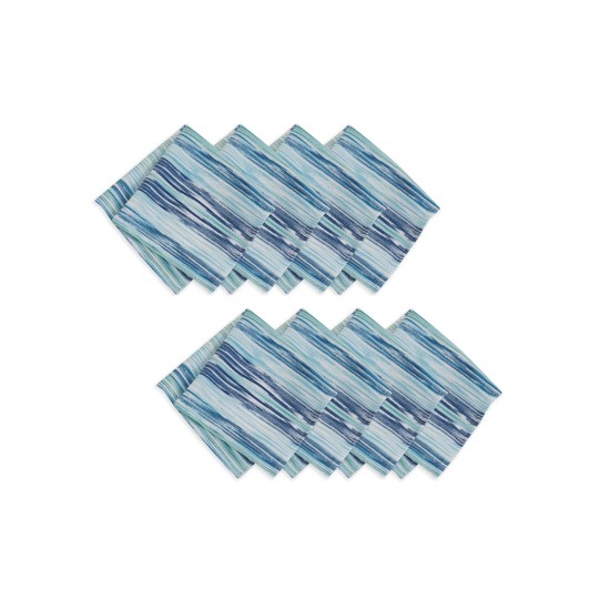  Color Stream Indoor/Outdoor 17″ x 17″ Napkin, Set of 8, Blue