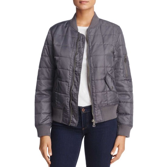  Women's Quilted Bomber Jacket