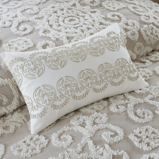  Suzanna 12″ x 20″ Oblong Decorative Pillow, White
