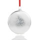  2018 Silver Disc with Reindeer & Snow Pattern Christmas Ornament
