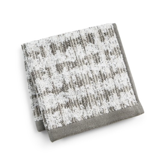  Ultimate Micro Cotton Mosaic 13″ x 13″ Wash Towel, Gray