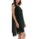  Women’s Chiffon One-Shoulder Dress, Deep Pine-Size 8