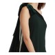  Women’s Chiffon One-Shoulder Dress, Deep Pine-Size 8