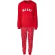 Matching Toddler, Little & Big Kids 2-Pc. Merry Family Pajama Set, Merry Red, 14- 16
