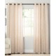 Natco Home Kailey Botanical Grommet Single Curtain Panel, Natural/Silver, 50