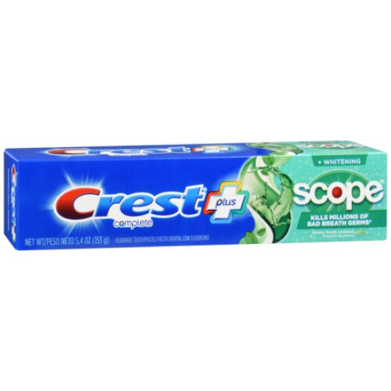  + Scope Complete Whitening Toothpaste Minty Fresh 5.4 oz