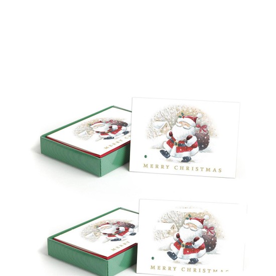  Happy Santa Holiday Set of 32 Boxed Cards