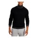  Men’s Cashmere Turtleneck Sweater, Black, X-Large