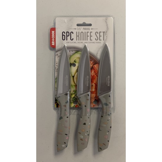Art and Cook 6pc 3.5” Pairing Knife Set