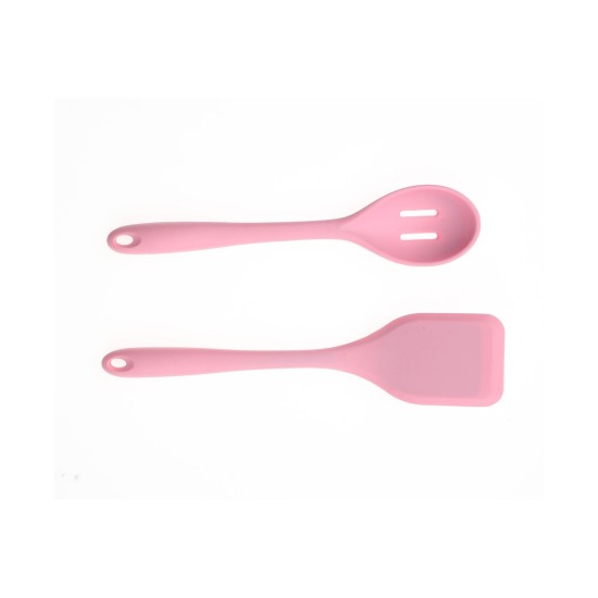 Art & Cook 2 Piece Silicone Solid Turner and Slotted Spoon Set