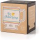  In Morning Ceramic Mug Stackable Ceramic Coffee Mug with Plenty of Vintage Charm, Holds 10 oz., Dishwasher Safe, Coffee Cup with Double-Sided Artwork, Makes a Great Gift!