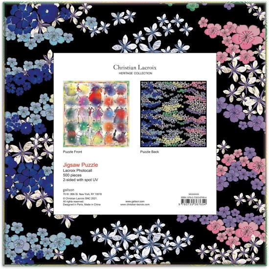   Heritage Collection Lacroix Photocall Double Sided 500 Piece Puzzle, Multicolor