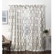  Curtains Kochi Linen Blend Pinch Pleat Curtain Panel Pair 27″ x 96″