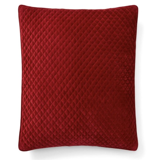  Quilted Velvet Decorative Pillow