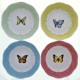  Butterfly Meadow Dessert Bowl Set of Four, Multi