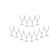  Collection Acrylic Wine Glass, Clear, Set of 8