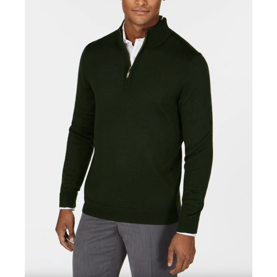  Mens Regular-Fit Sweater, Black, Medium