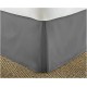  Microfiber Polyester Bed Skirt,Gray,Full