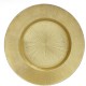  American Atelier Gold Antique Glass Charger Plate, 13in