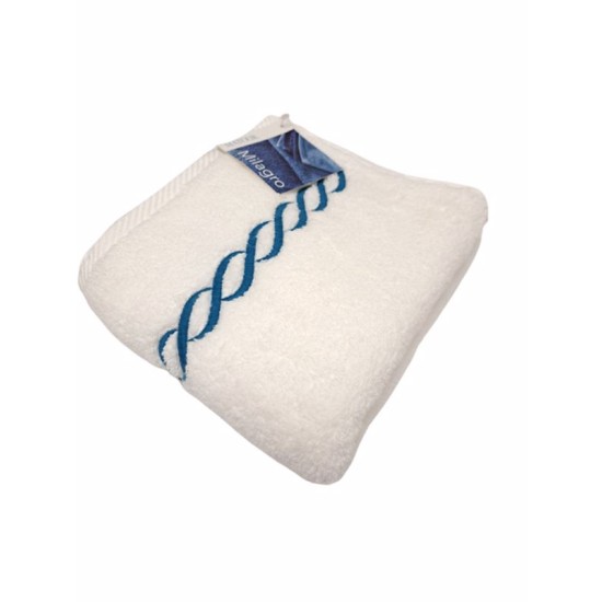  Classic Chain Basic Hand Towel, Turquoise, 20×32