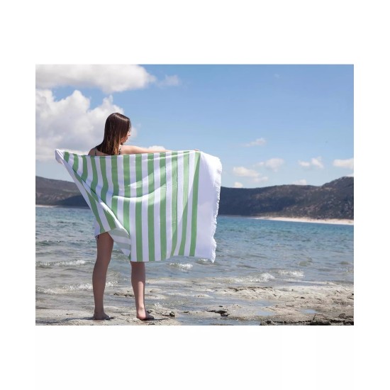  Mediterranean Pestemal Beach Towel, Green