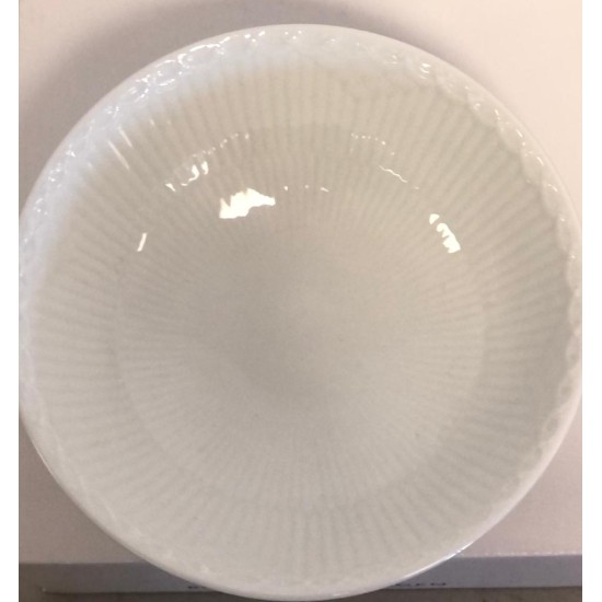  White Fluted Half Lace Cereal Bowl