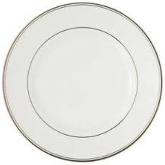  Kilbarry Platinum 8.125” Salad Plate, White