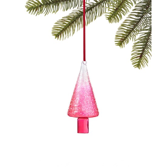  Merry & Brightest Ombre Fuchsia Glittered Tree, Pink