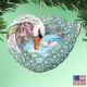  Love Swan Wooden Ornament Set of 2