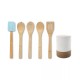 Cook With Color 6-Pc. Bamboo Utensil Set, Blue
