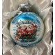 G Debrekht Holiday Joyful Sleigh Ride Ball Glass Ornament