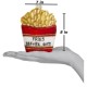  French Fries Ornament, Red, 7×8