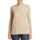  Women's Lace-Up Sweater Top, Beige, Large