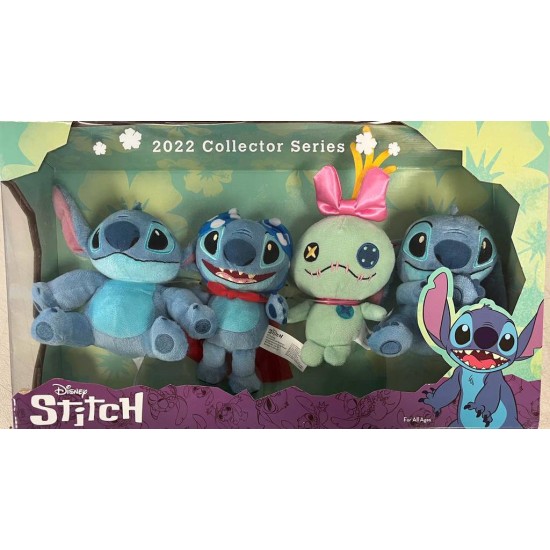 Disney’s Lilo & Stitch 4-Pack Stitch Collector Plushes Set